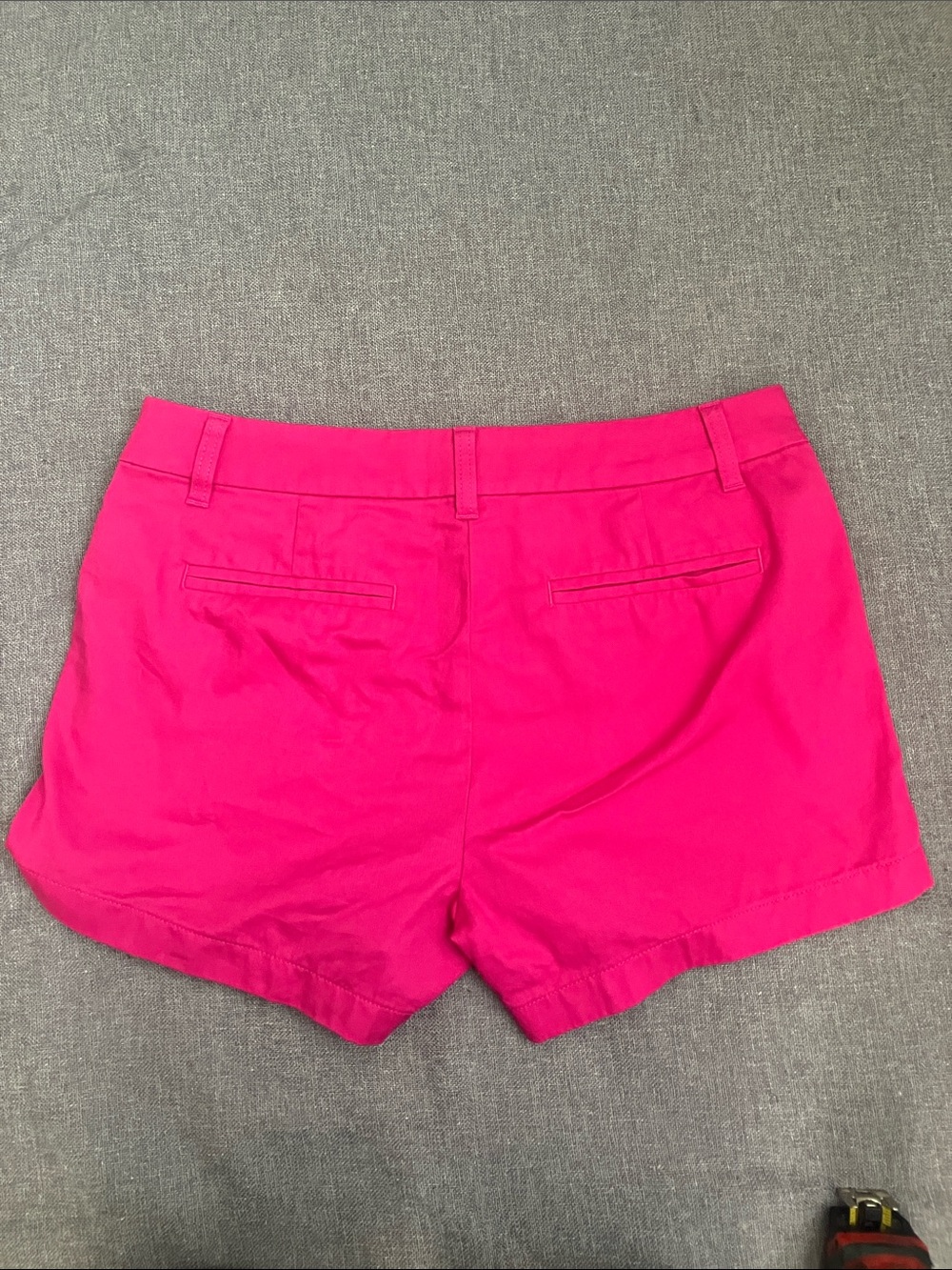 J. Crew Hot Pink Cotton Chino Bermuda Shorts Size 6 - Picture 5 of 6